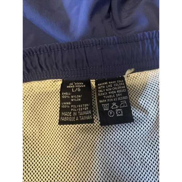 VTG Eddie Bauer EBTEK Men's L Blue Orange Shorts Swimming Trunks CA00665 WPL9647 - Picture 7 of 13